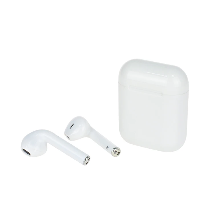 

Air-pods tws New i10 tws wireless Bluetooth Earphones Double Ear Stereo Portable Head-phones, White