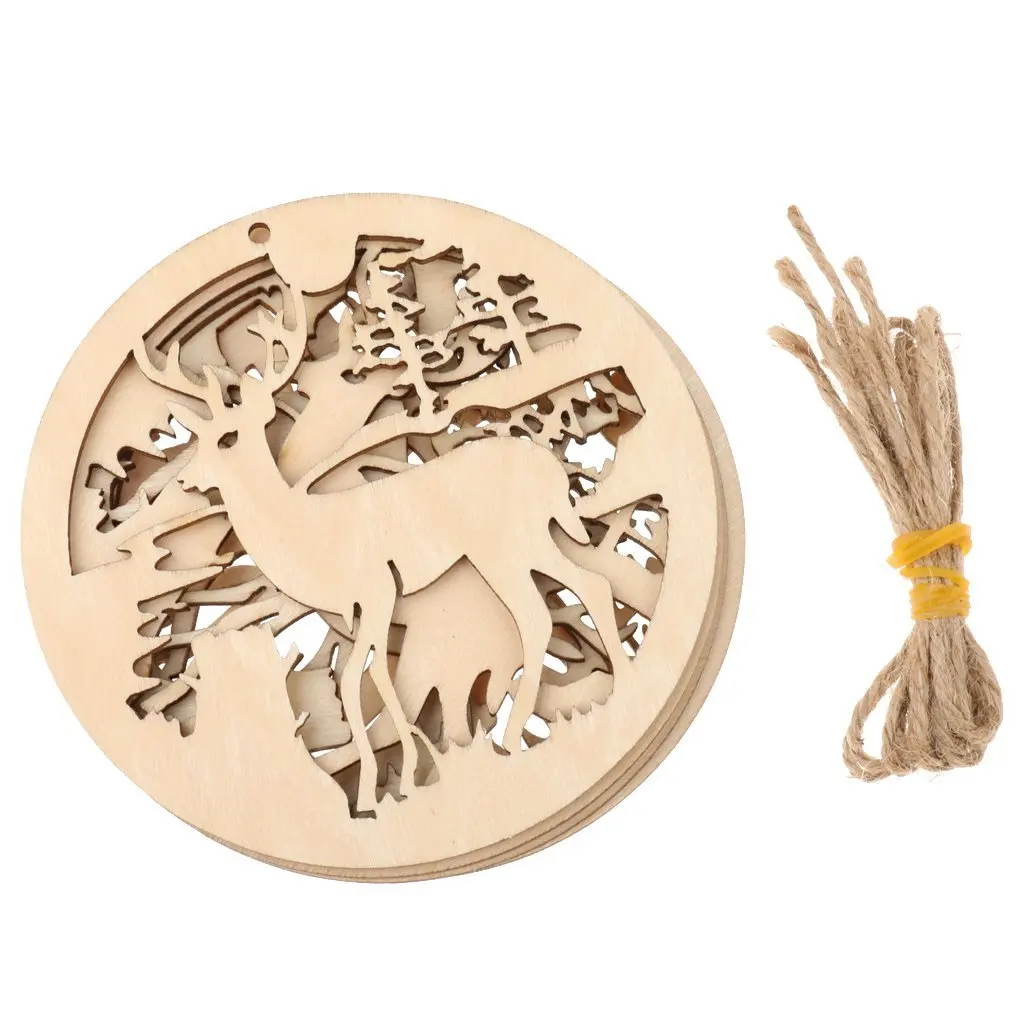 get quotations 5pcs handmade round wooden hollow deer design christmas hanging decorations - Handmade Angels Christmas Decorations get quotations 5pcs handmade round wooden hollow deer design christmas hanging decorations - Handmade Angels Christmas Decorations