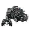 DIY four-way remote control car special police armored car boy's toy