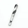 High Speed Steel With Hex Shank Brad Point And 2 Shouldered Cutting Spurs Drill Bit For drilling In Soft Wood