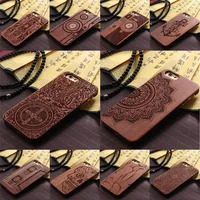 

Luxury laser carving pattern engraved wood pc phone case cover for iphone 6 7 8 plus, hard wooden pc case for iPhone 11 pro max