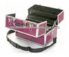 Elegant Classic Aluminium Beauty Box Professional Vanity Make Up Case Purple Cro