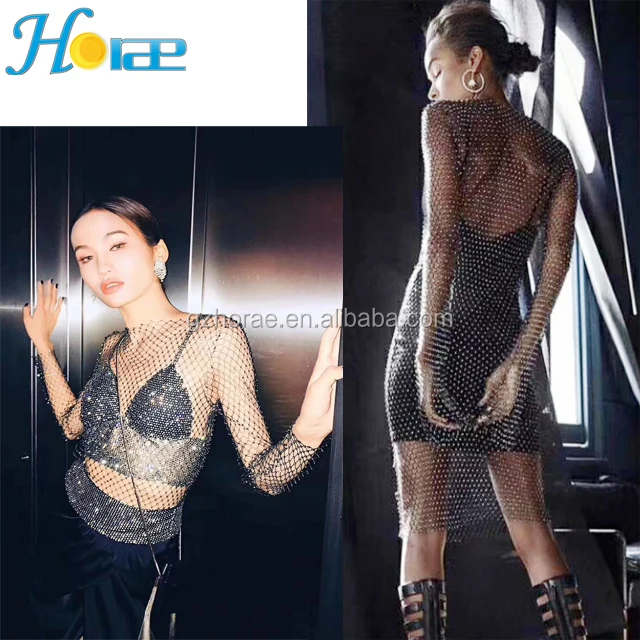 plastic rhinestone mesh