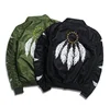 X86756A 2017 autumn lover couple embroidery man baseball bomber jackets coat men