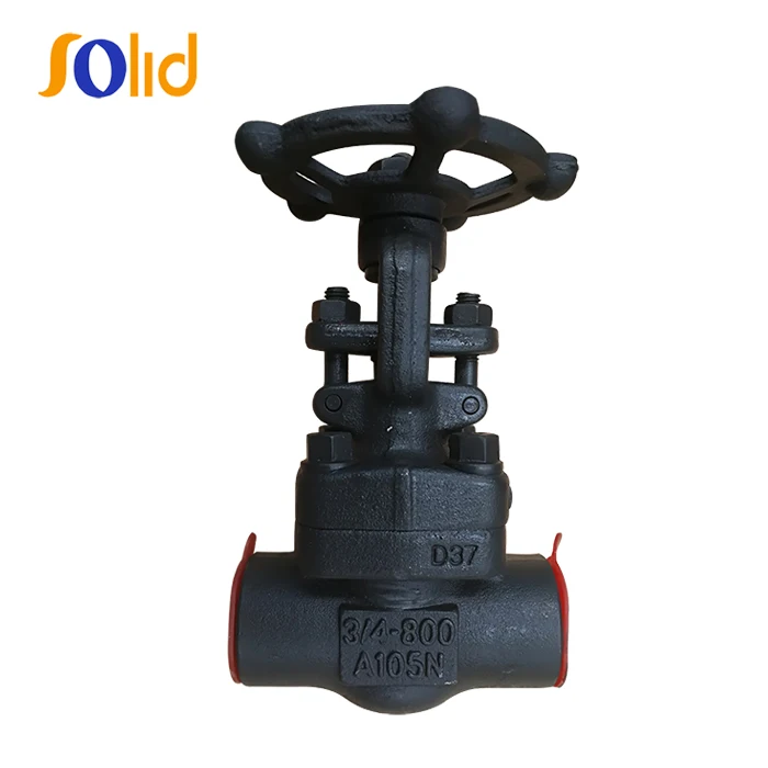 Class150~2500 API A105 800lb Forged Steel Socket Weld SW Bolted Bonnet Connection Gate Valve