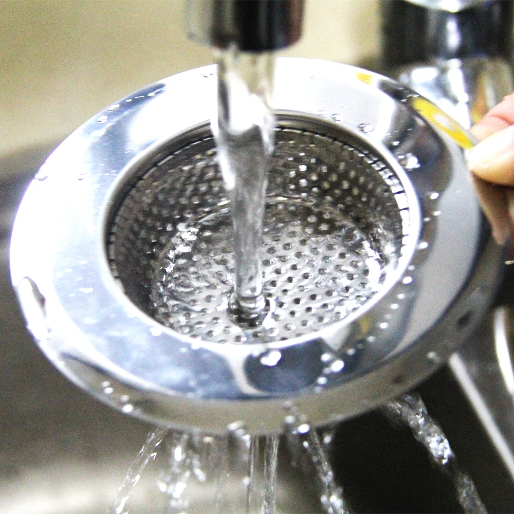 

High Quality Stainless steel 18/0 kitchen sink basket strainer, Silver