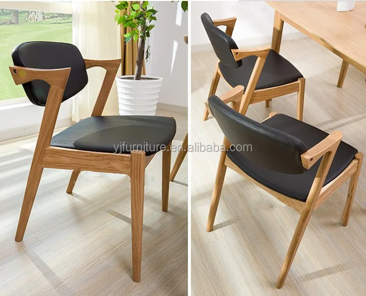 Silla De Comedor De Madera De Roble Blanca En Forma De Z - Buy Silla De