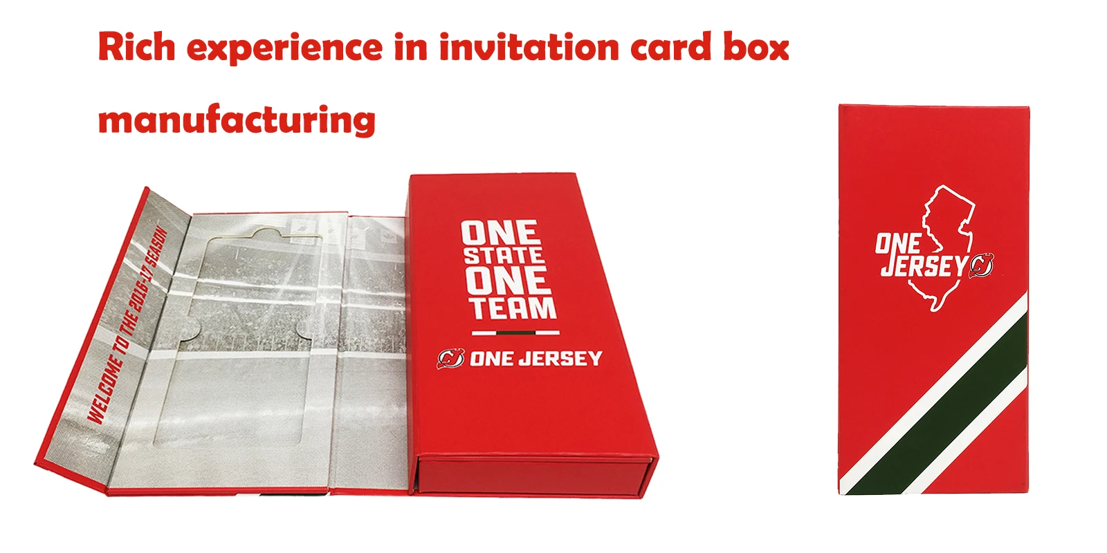 Custom magnetic cardboard invitation card box