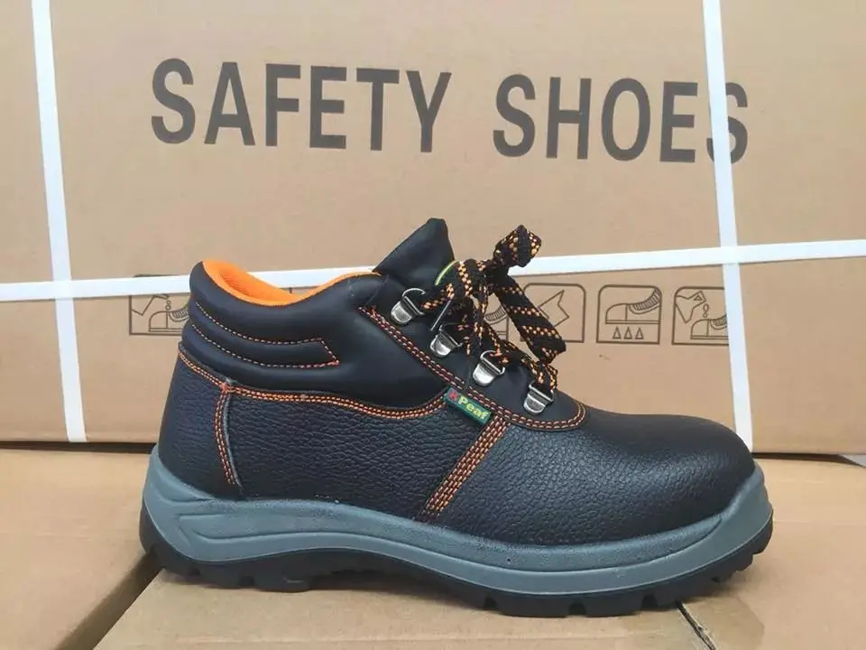 China Kpeaf Comfortable Black Industrial Safety Shoes Wholesale/steel