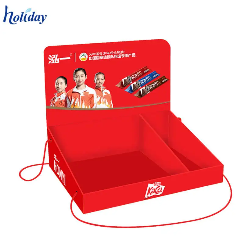 Ecofriendly Retail Pdq Display Customized Cardboard Lighter Countertop