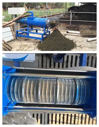 
Economical Chicken dung separating water manure animal feces dewatering machine 