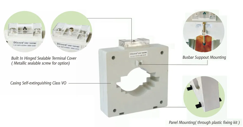 Square Type MSQ-125 CT 6000a Current Transformer