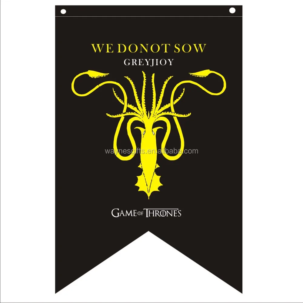 Decor Game Of Thrones Banner Flag Bolton & Baratheon & Greyjoy