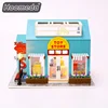 New design wood craft puzzle tiny wooden toy doll house birthday gift