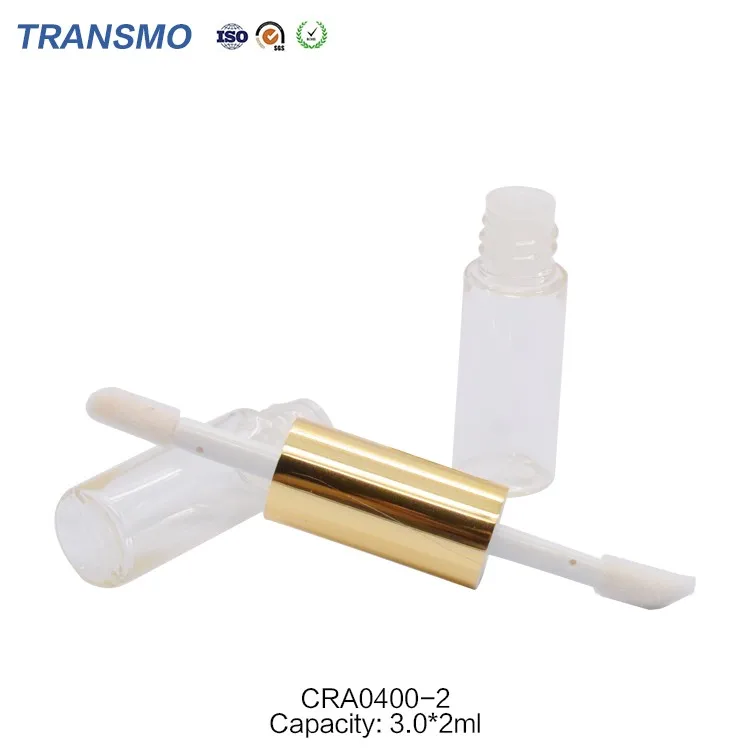 Popular Products 2019 Aluminum Double Sided Round Enpty Clear Lip Gloss