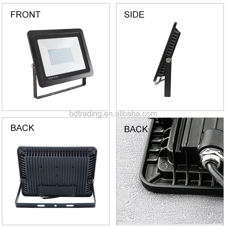 Wall wash building shape IP65 waterproof ultra thin 10w 20w 30w 50w 100w 200w outdoor led flood light