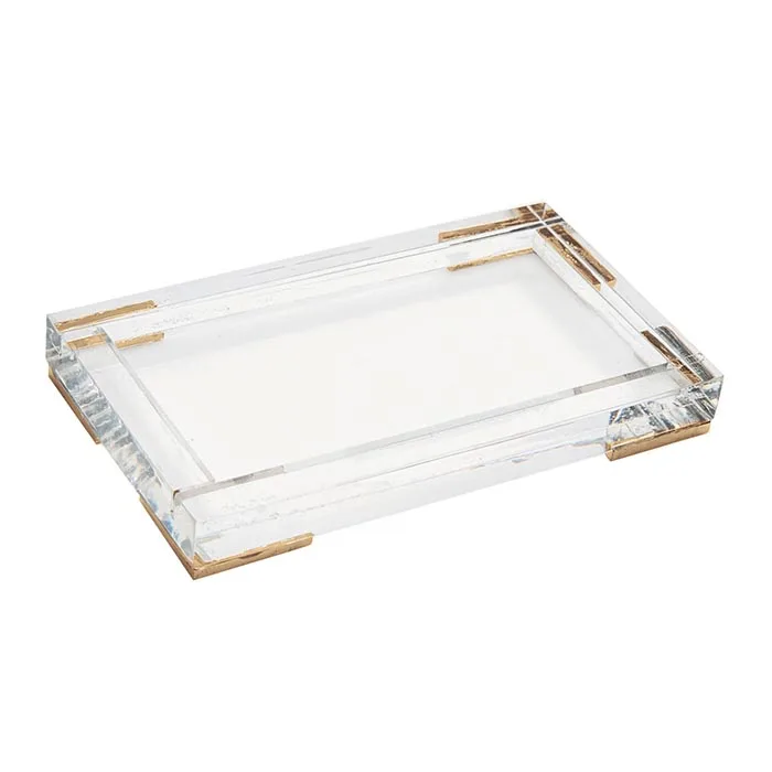 Sectional Rectangle Serving Tray Clear