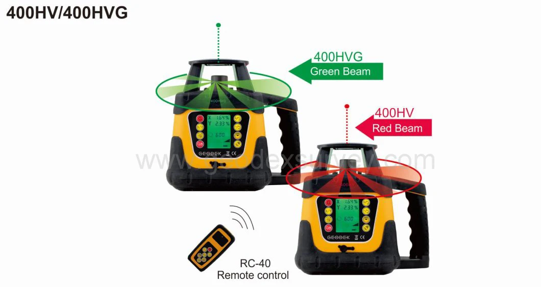 Rotary Laser Level 400hv With Slope Setting Function & Lcd Display