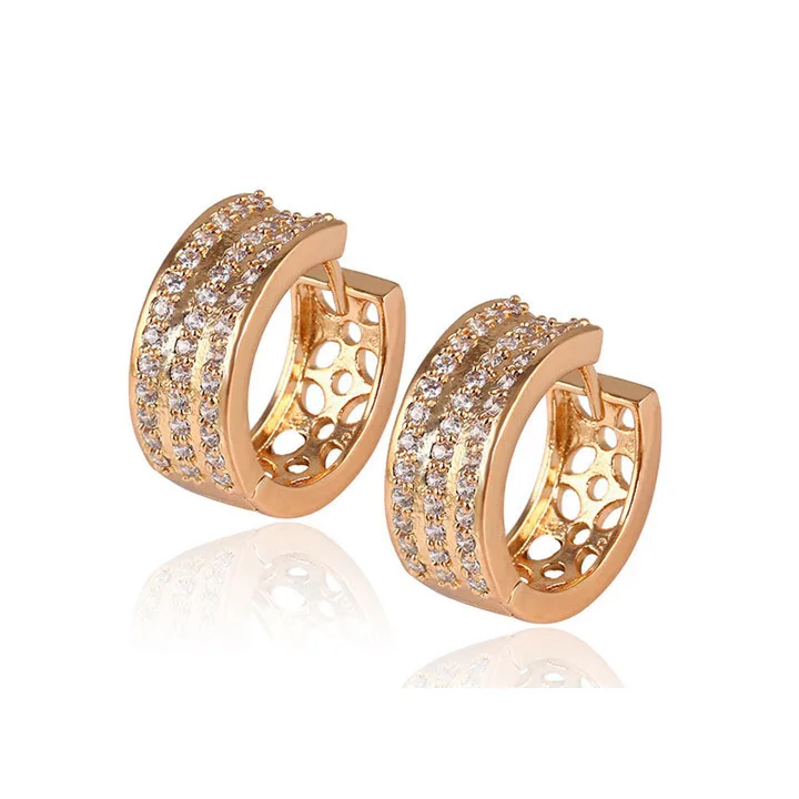 

92843 xuping 18k gold plated fancy women earring for christmas gifts