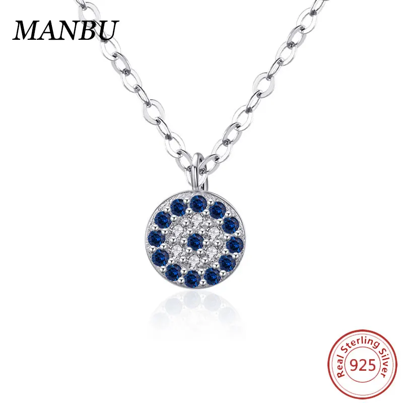 

blue eye necklaces sterling silver 925 jewelry women necklace silver 12787, Picture