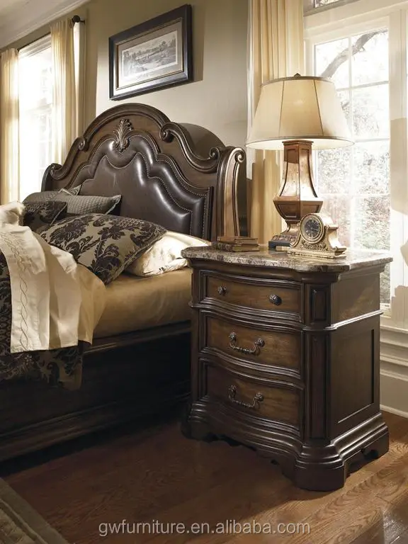 Classic King Size Bedroom Set European Style Hot Sell Royal Luxury Bedroom Furniture 5070