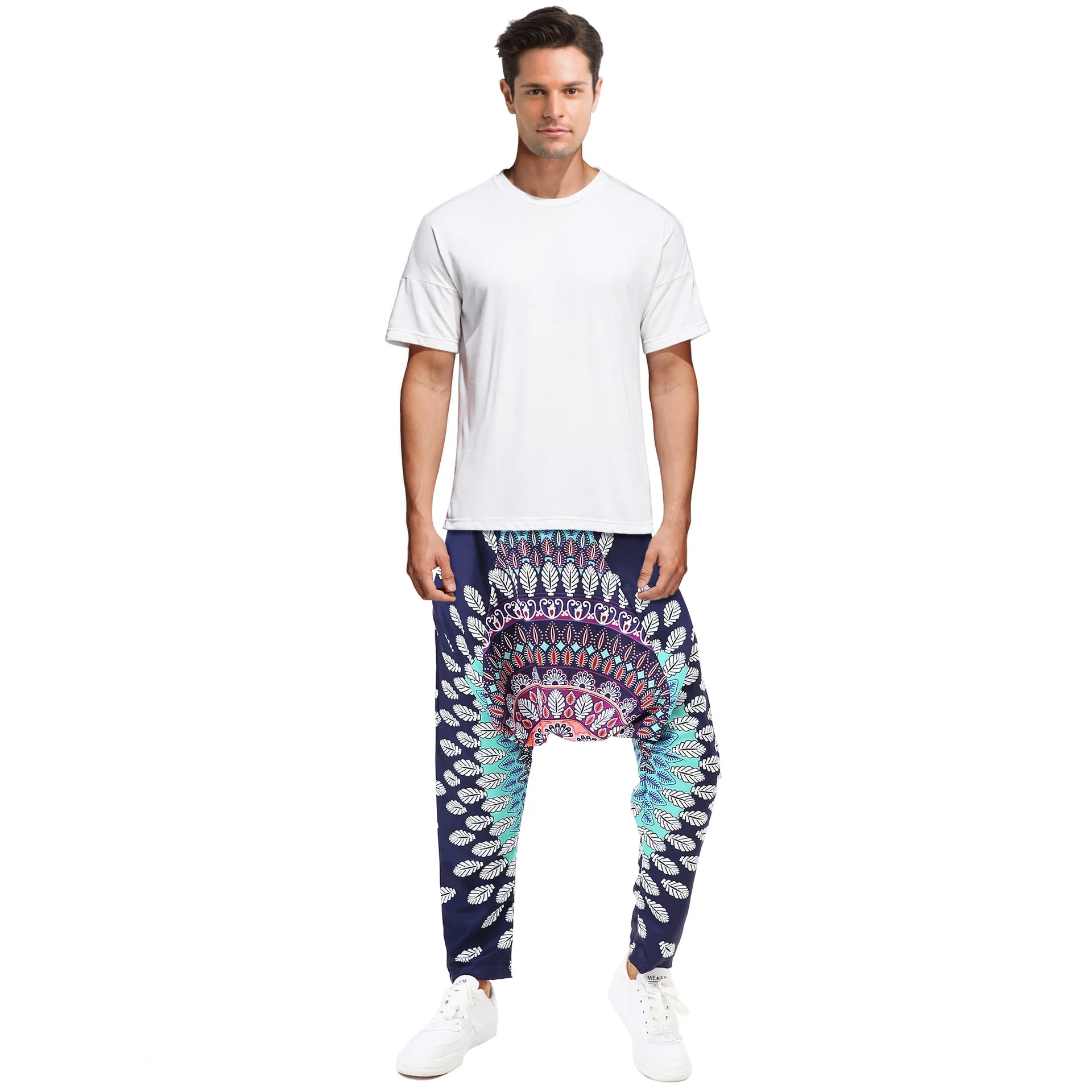 

digital print harem trousers women unisex mens harem pants wholesale
