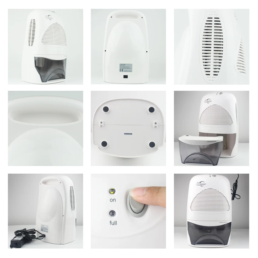 24 Oz/day Electric Mini Dehumidifier,2200 Cubic Feet,Compact And