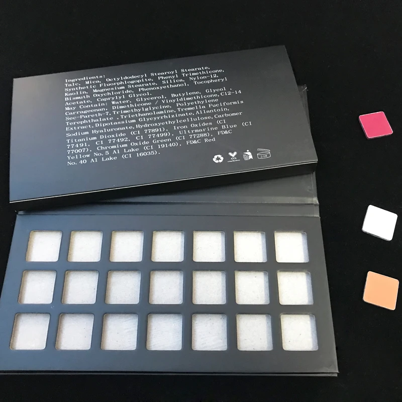 

No Brand Wholesale 21 Colors Cosmetics Makeup Eye Shadow Palette Matte Shimmer Glitter Private Label Eyeshadow, 21 color