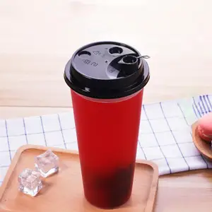 Image of Small capacity milk tea cup disposable plastic PP injection frosted cup