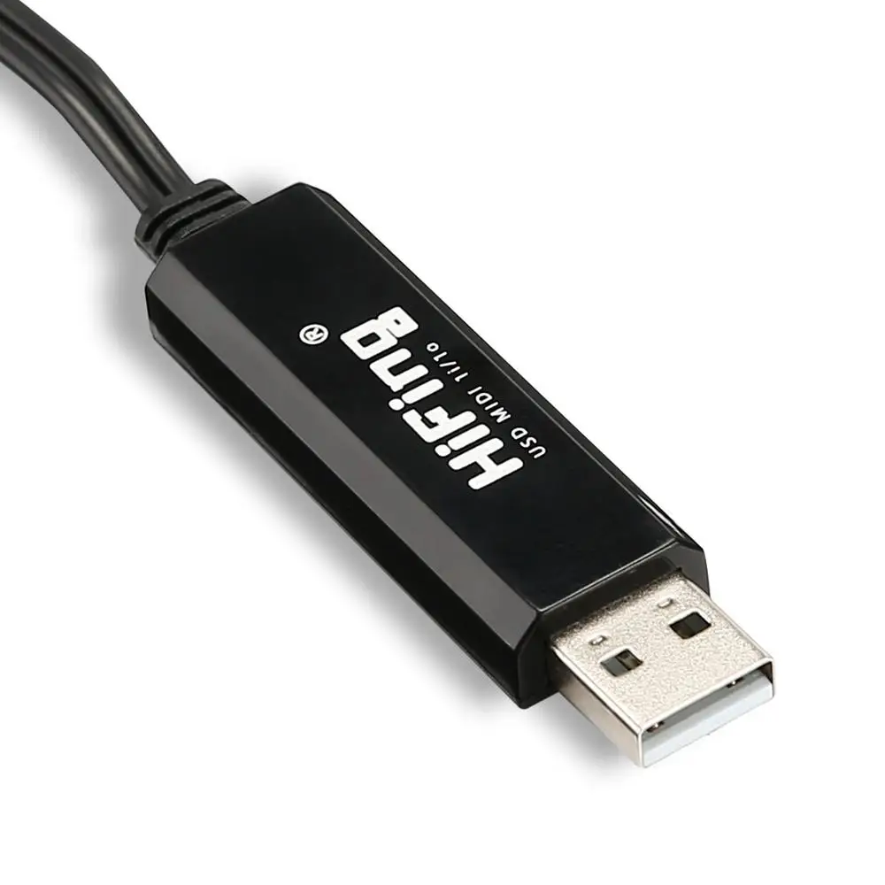 Midi Usb Cable In Out Interface Converter For Keyboard To Pc Mac