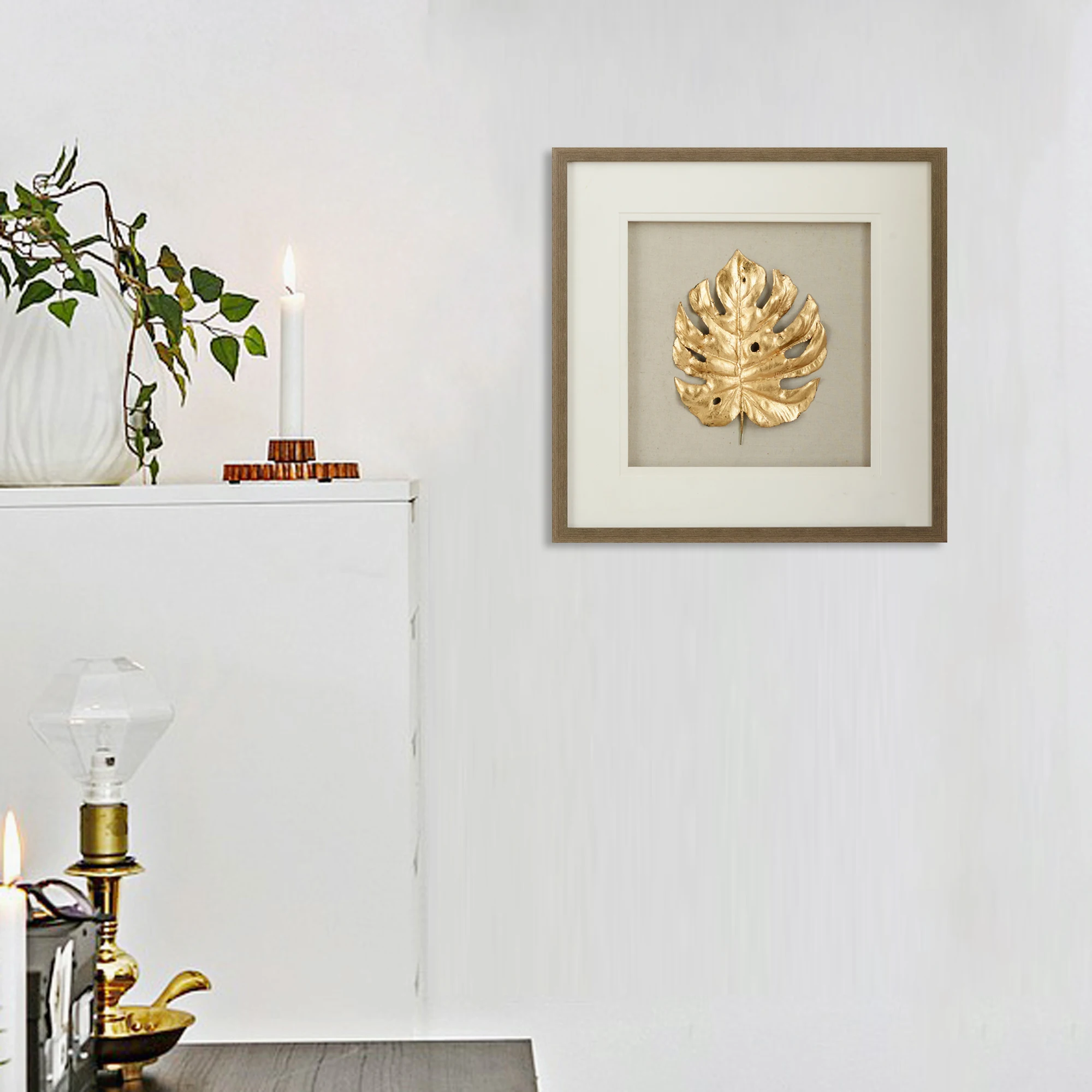 Abstract Gold Leaf Home Decor Shadow Box Frames Wall Art Buy Gold Leaf Frames Wall Art,Shadow