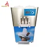 30 Liters Gravity Feed Stainless Steel Beater Embraco Compressor Counter Table Top 3 Flavor Frozen Yogurt Soft Ice Cream Machine