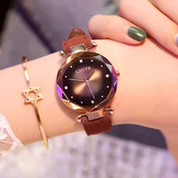 

Luxury Rose Gold Women Watch Magnet Starry sky Wrist Watch For Ladies Female Wristwatch Waterproof reloj mujer
