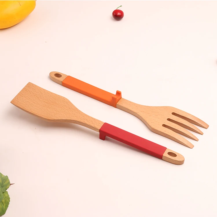 wooden cooking spoon set