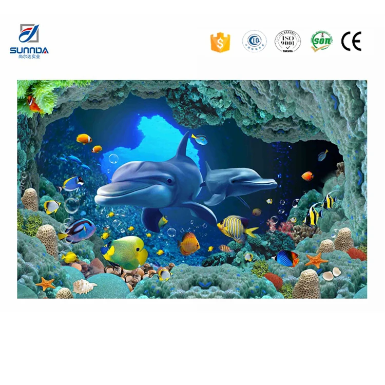 High Quality Cheap Price 3d Tiles Dolphin Design Bathroom 3d Tiles