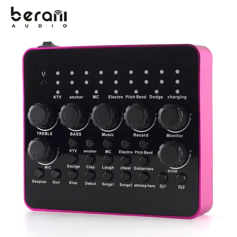 

Berani I20 Creative External Sound Card For Laptop, Black