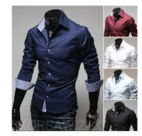 

Discount walson Newest style custom mens long sleeve stripe dress shirts