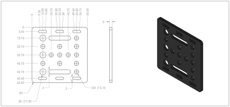 Aluminum V-slot Gantry Plate 20mm For 3d Printer And Cnc Router - Buy ...