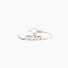 Inspire Jewelry Personalised Name Bangle Bracelet 14k Rose Gold Filled for fashion girls and womens charm