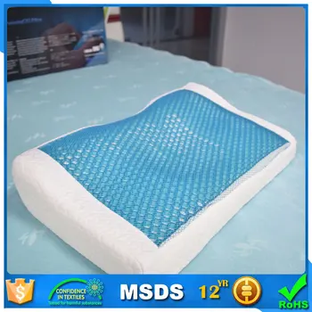 Cervical Neck Support Ice Gel Cooling Pillow Paste Silicone Travel