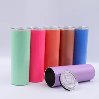 

Wholesale Hot or cold Drinks Slim tumbler Double wall Vacuum Insulated Straw Stainless steel 20 oz Skinny Tumbler