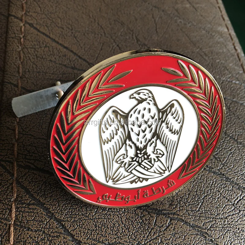 阿联酋国庆节礼物-haad 猎鹰鹰汽车标志螺丝螺母汽车徽章