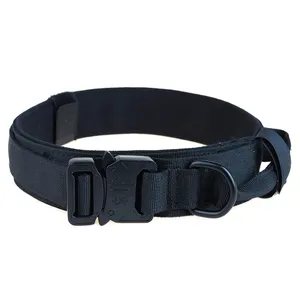 Image of Wholesale dog collars in china latest design nylon material tactical buckle custom nylon dog collar