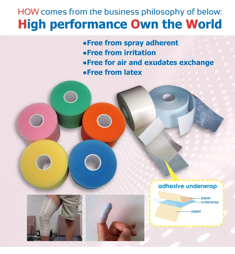 Pre Foam Under Wrap Protective Foam Pre Taping Bandage No Adhesive