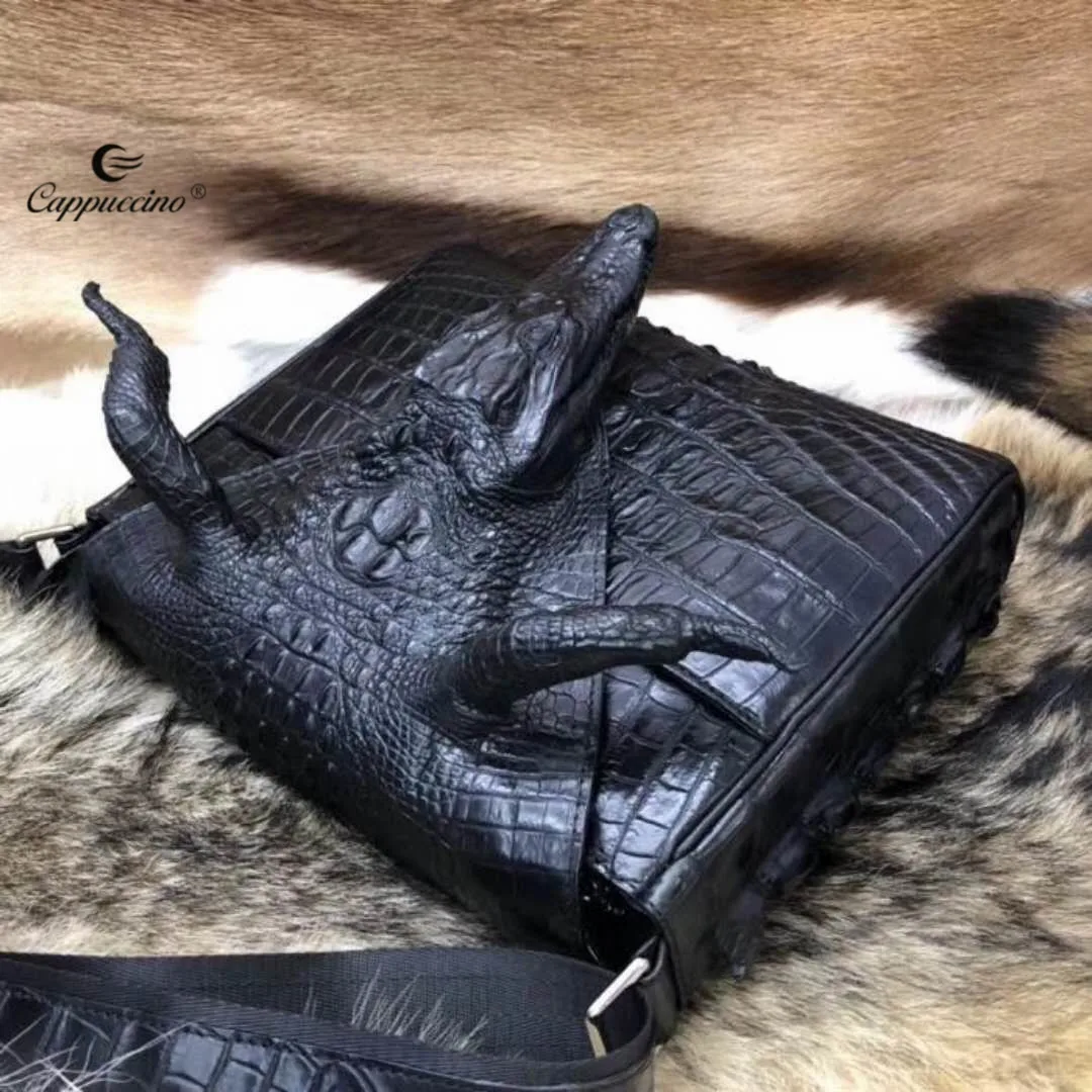 Amazon.com: Moda Lujo Famosa Marca Crocodile Bolso de piel de cocodrilo  Bolso de hombro de piel de cocodrilo Bolso de mano para mujer Bolso de  mensajero, Marrón, talla única : Ropa, Zapatos