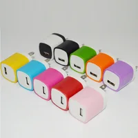 

Colorful Finger print US Plug 1A USB Power Wall Home Travel phone Charger Adapter for smart phone