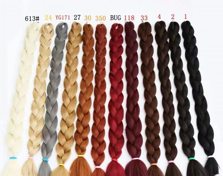 kanekalon braiding hair color chart