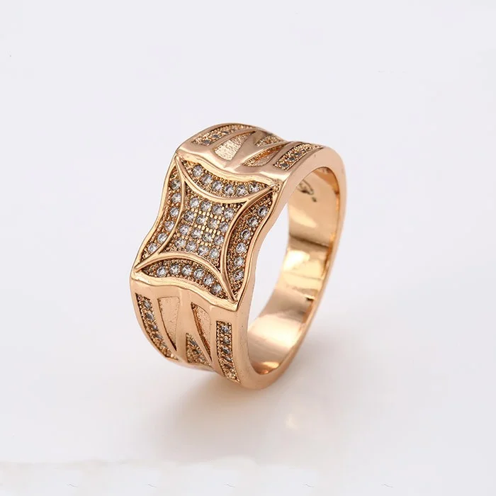 

C209054-12431 Xuping jewelry18k gold color plated fashion luxury glass rings charm new style beautiful jewelry for girl women