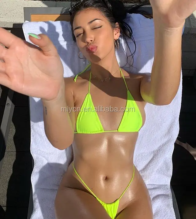 neon colored bikinis