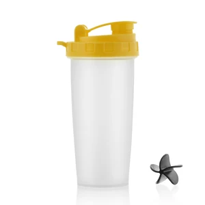 Image of Reusable protein plastic gym PP shaker water bottle 700ml